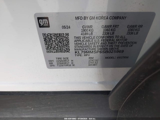 Chevrolet lbp 2025 KL79MMSP6SB025969 Image 9