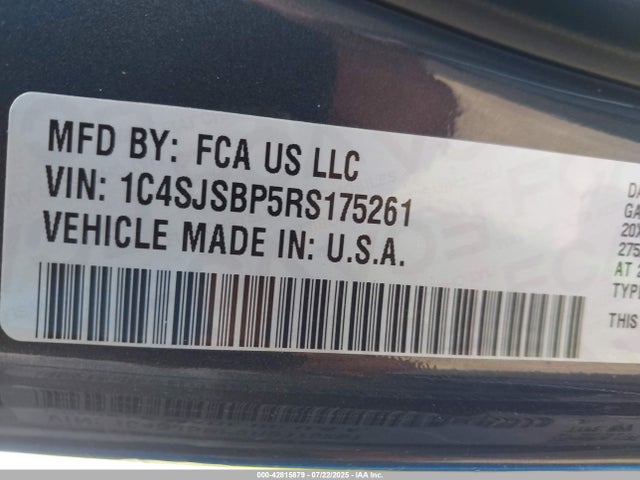 1C4SJSBP5RS175261 Jeep 2024