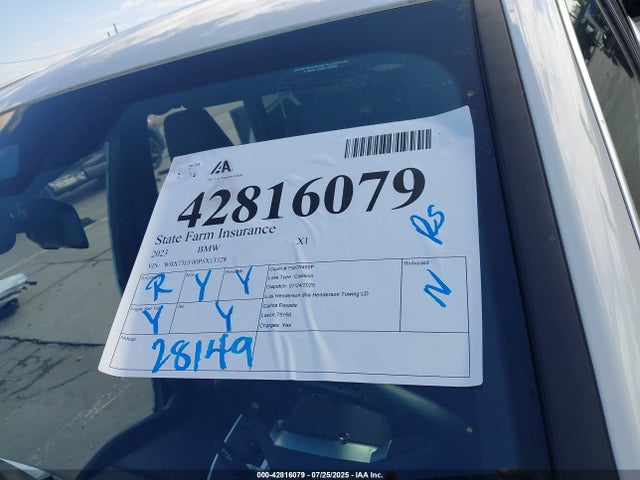 WBX73EF00P5X13328 BMW X1