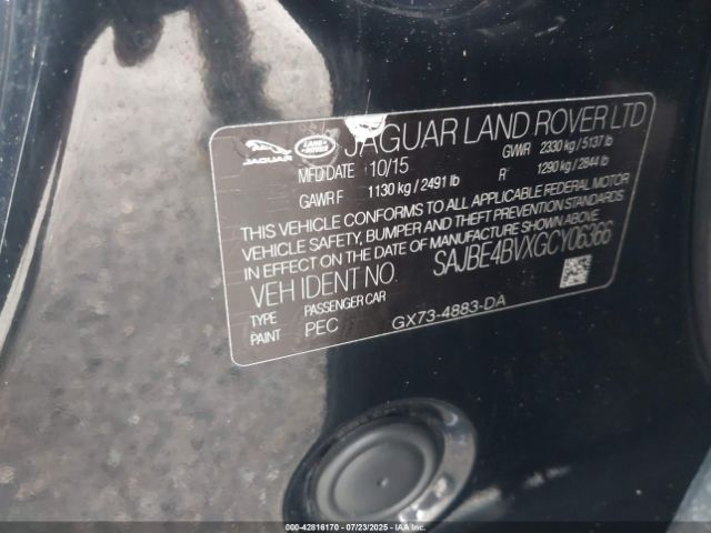 2016 JAGUAR XF SAJBE4BVXGCY06366 Photo 8