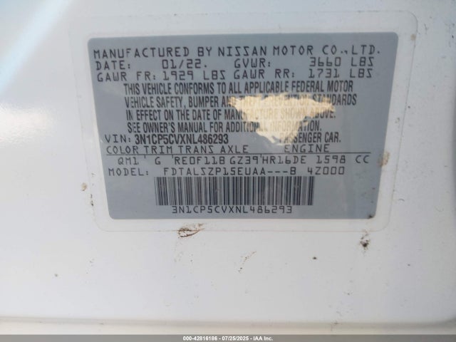 Nissan 2022 2022 3N1CP5CVXNL486293 Image 9
