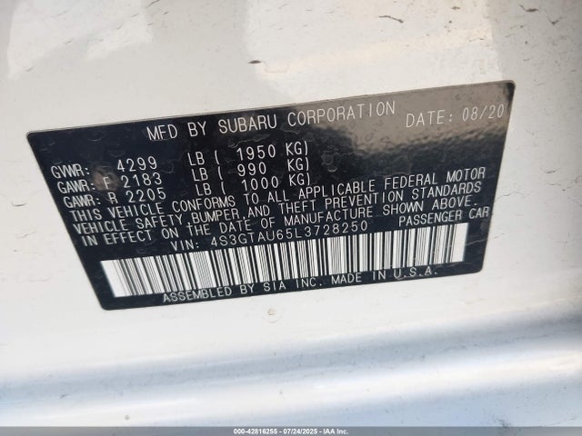4S3GTAU65L3728250 Subaru Impreza