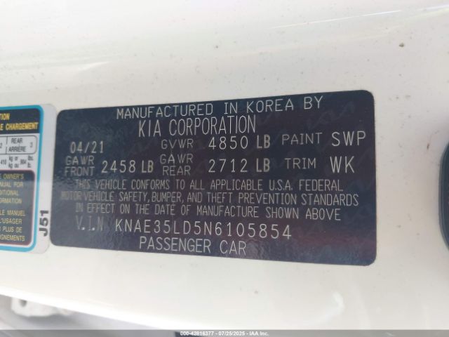 2022 KIA STINGER KNAE35LD5N6105854 Photo 8