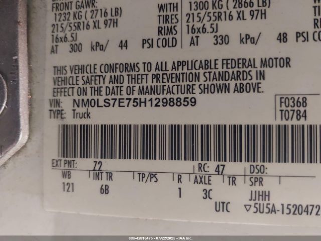2017 FORD TRANSIT CONNECT NM0LS7E75H1298859 Photo 8