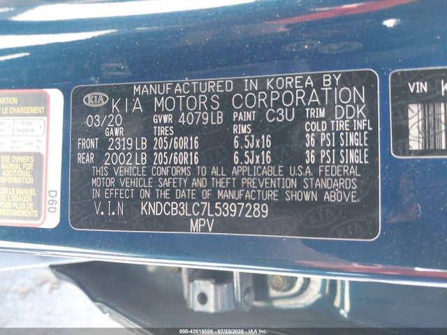 KIA gdi 2020 KNDCB3LC7L5397289 Image 9