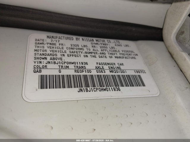 JN1BJ1CP0HW011936 Nissan 2017