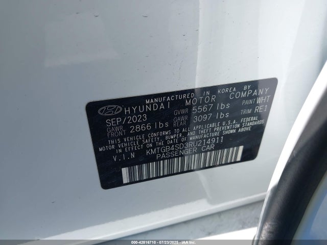 Genesis t-gdi lamda iii 2024 KMTGB4SD3RU214911 Image 9