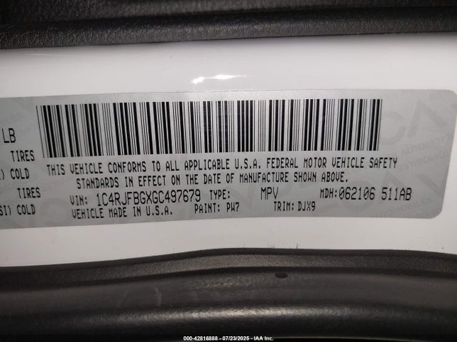 1C4RJFBGXGC497679 Jeep 2016