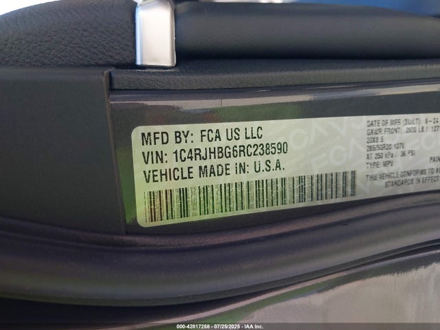 1C4RJHBG6RC238590 Jeep 2024