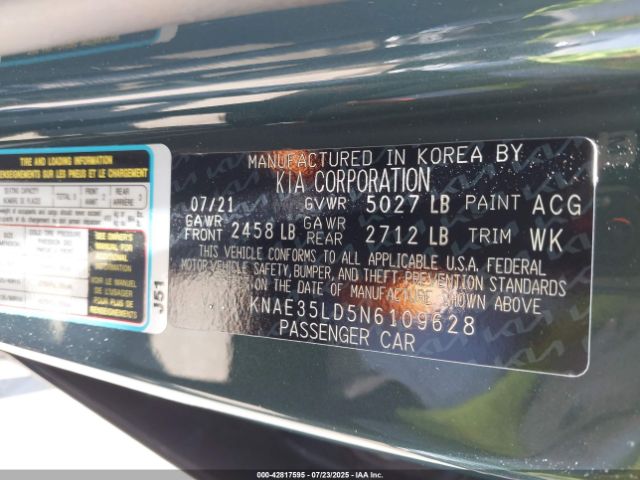 2022 KIA STINGER KNAE35LD5N6109628 Photo 8