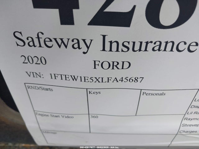 1FTEW1E5XLFA45687 Ford 5.0l 4v