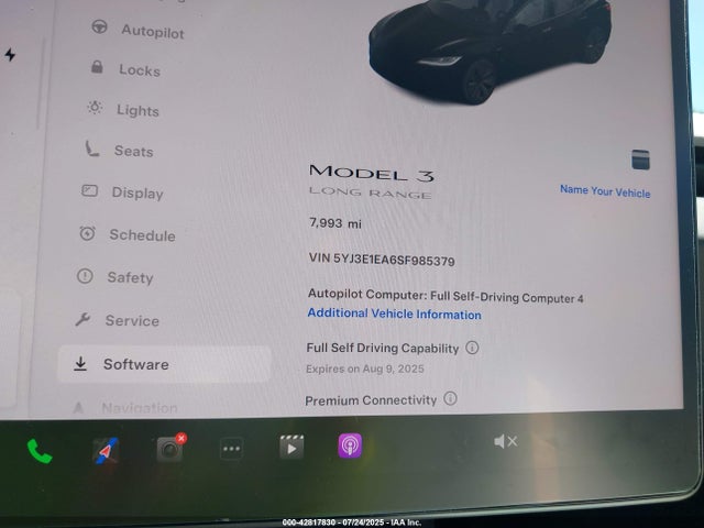 2025 TESLA MODEL 3 5YJ3E1EA6SF985379 Photo 6