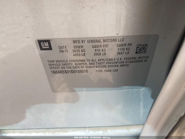2013 CADILLAC ATS 1G6AE5S31D0108016 Photo 8