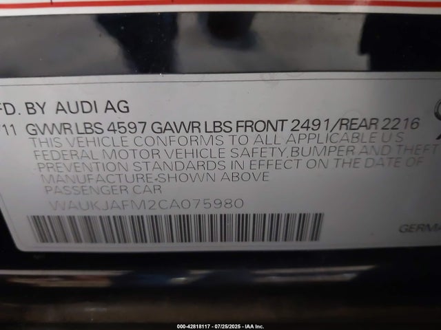 2012 AUDI A3 WAUKJAFM2CA075980 Photo 8
