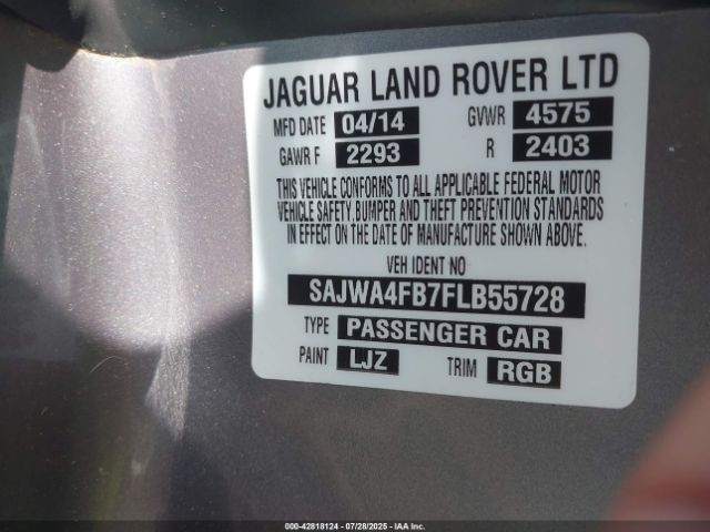 2015 JAGUAR XK SAJWA4FB7FLB55728 Photo 8