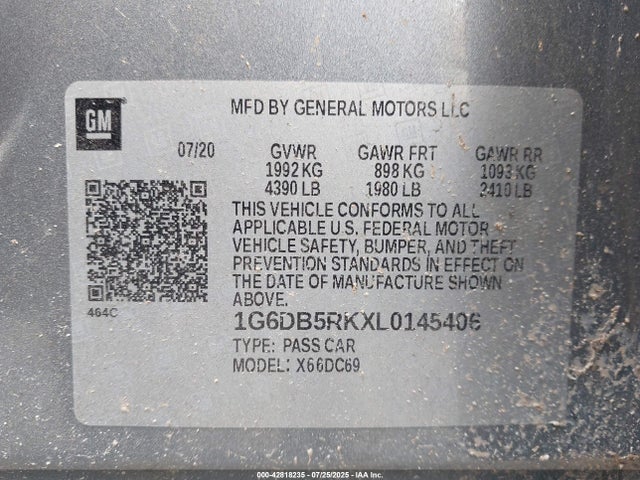 2020 CADILLAC CT4 1G6DB5RKXL0145406 Photo 8