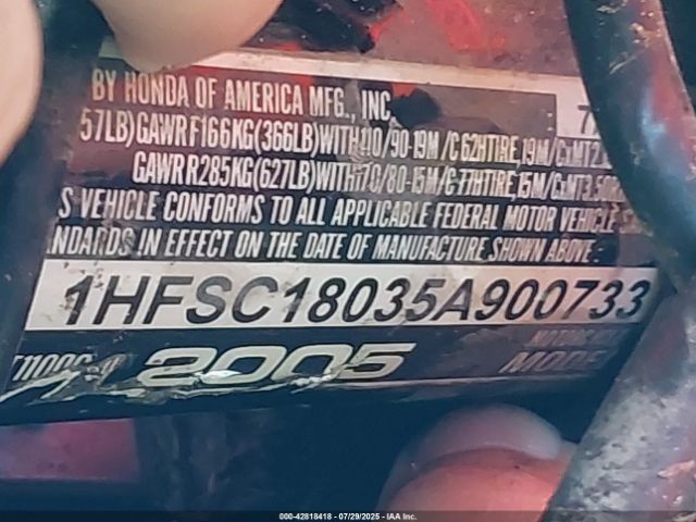 2005 HONDA VT1100 1HFSC18035A900733 Photo 9