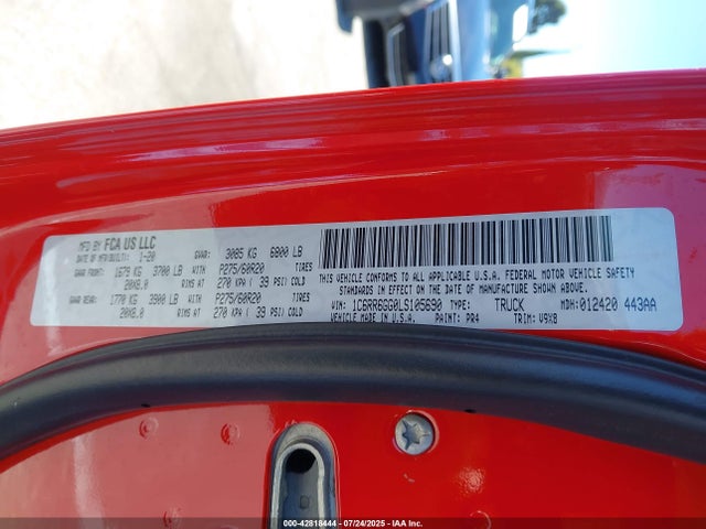 RAM 2020 2020 1C6RR6GG0LS105690 Image 9