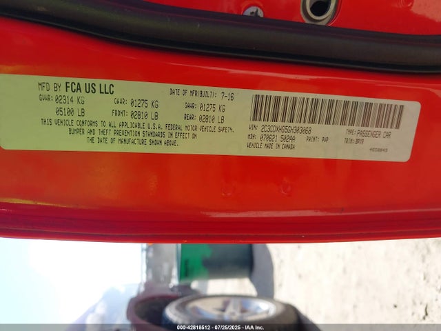 2C3CDXHG5GH303068 Dodge Charger