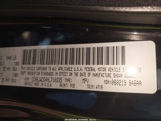 1C4BJWDG4HL710335 Jeep Wrangler