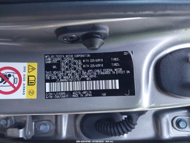 JTJBARBZ1H2121767 Lexus 8ar-fts