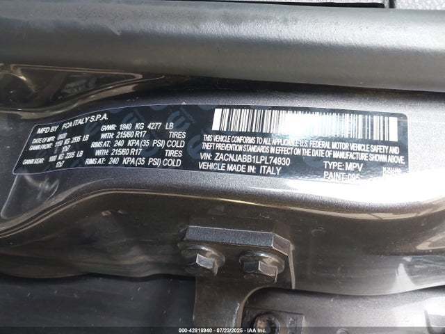 ZACNJABB1LPL74930 Jeep Renegade