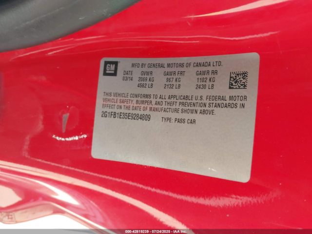 2014 CHEVROLET CAMARO 2G1FB1E35E9284809 Photo 8