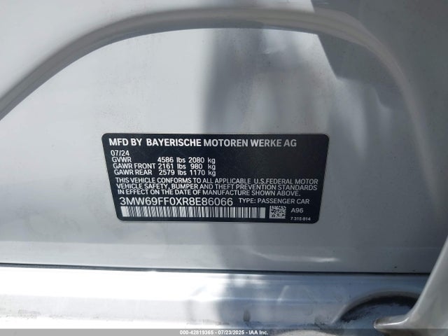 3MW69FF0XR8E86066 BMW 2024