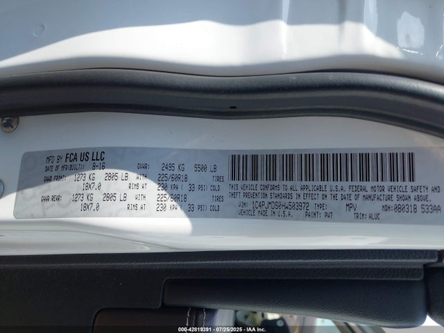 Jeep Cherokee 2017 1C4PJMDS0HW503972 Image 9
