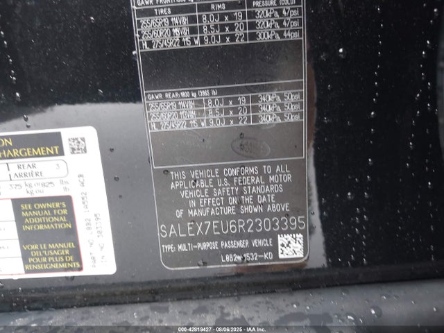 SALEX7EU6R2303395 Land Rover aj120