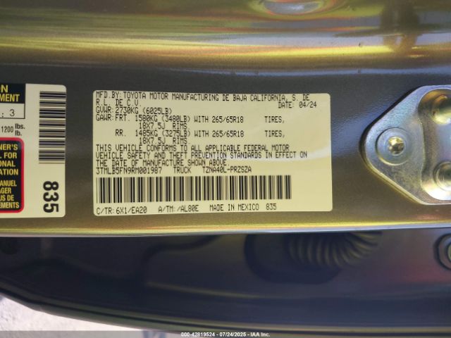 2024 TOYOTA TACOMA 3TMLB5FN9RM001987 Photo 8