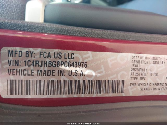 2023 JEEP GRAND CHEROKEE 1C4RJHBG8PC643976 Photo 8