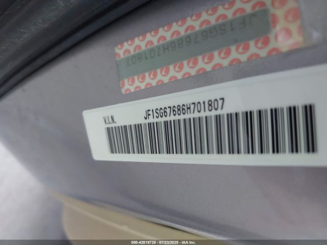 2006 SUBARU FORESTER JF1SG67686H701807 Photo 8