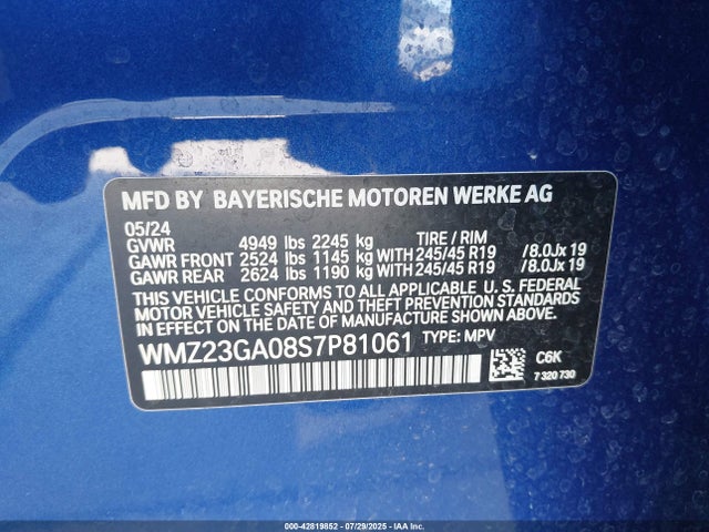 WMZ23GA08S7P81061 Mini Countryman