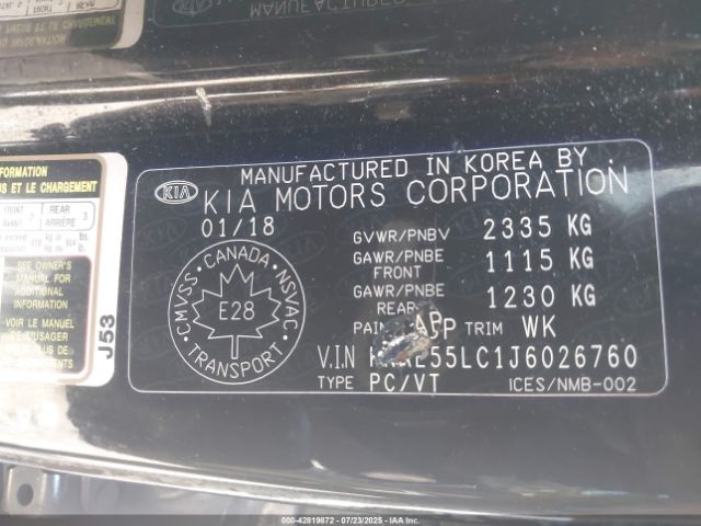 2018 KIA STINGER KNAE55LC1J6026760 Photo 8