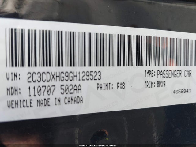 Dodge 2016 2016 2C3CDXHG9GH129523 Image 9