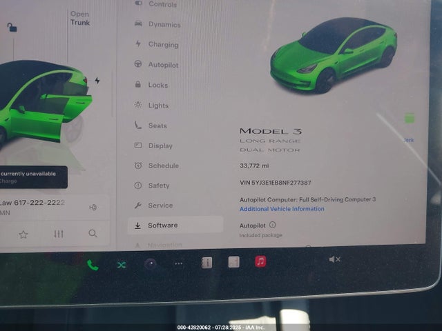 Tesla MODEL 3 2022 5YJ3E1EB8NF277387 Image 7