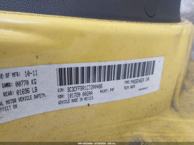 2012 FIAT 500 3C3CFFBR1CT200486 Photo 8