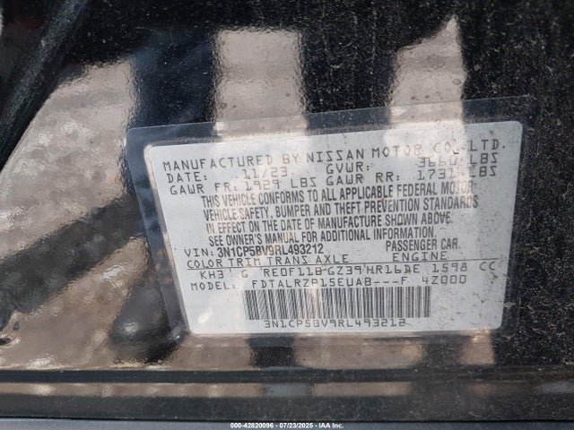 3N1CP5BV9RL493212 Nissan Kicks