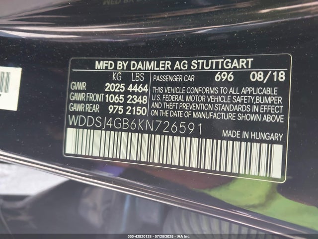 Mercedes-Benz m270 2019 WDDSJ4GB6KN726591 Image 9