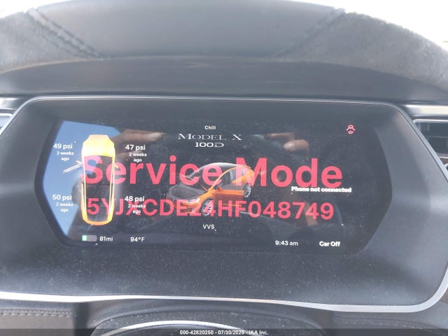 Tesla MODEL X 2017 5YJXCDE24HF048749 Image 7
