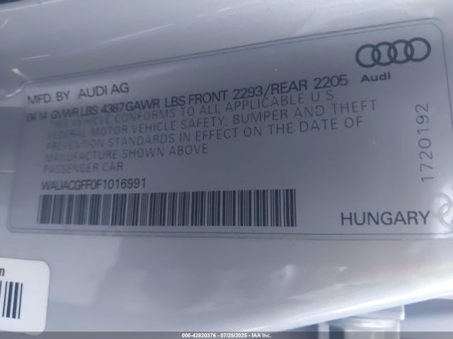 2015 AUDI A3 WAUACGFF0F1016991 Photo 8