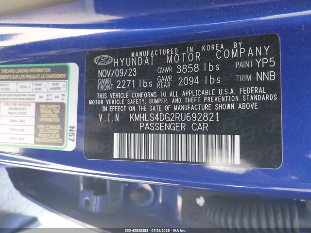 Hyundai mpi nu pe 2024 KMHLS4DG2RU692821 Image 9