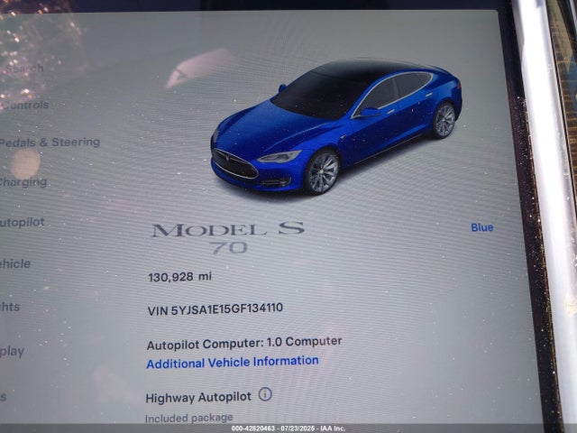 2016 TESLA MODEL S 5YJSA1E15GF134110 Photo 6