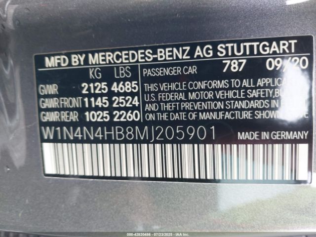 2021 MERCEDES-BENZ GLA 250 W1N4N4HB8MJ205901 Photo 8