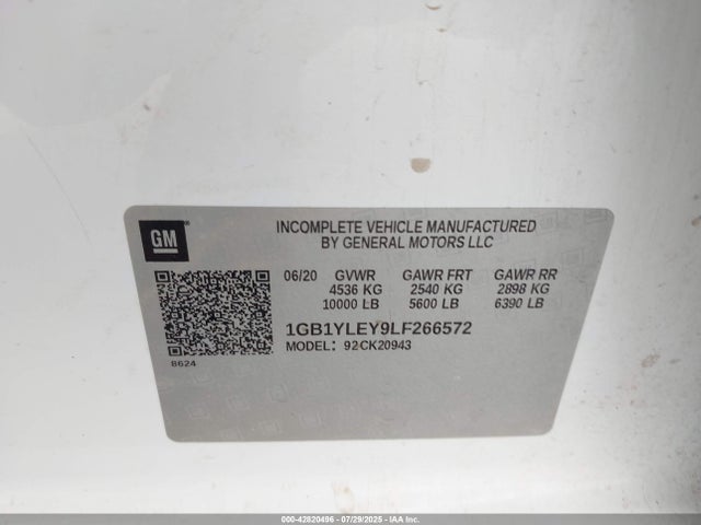 1GB1YLEY9LF266572 Chevrolet L5p - Di, Duramax, Gen 5 Var. 1