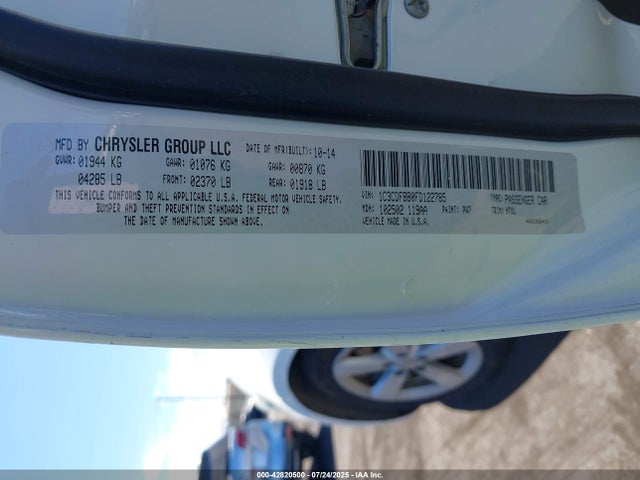 1C3CDFBB0FD122785 Dodge 2015