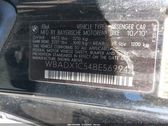 2011 BMW 335IS WBADX1C54BE569947 Photo 8