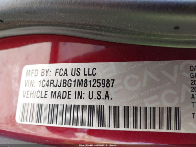 1C4RJJBG1M8125987 Jeep 2021