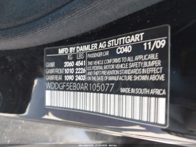 2010 MERCEDES-BENZ C 300 WDDGF5EB0AR105077 Photo 8